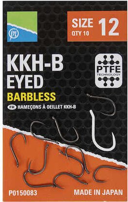 Preston KKH-B Barbless Hooks - 14