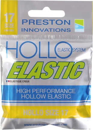 Preston HOLLO ELASTIC SIZE 17h YELLOW (SÁRGA 2,8mm)