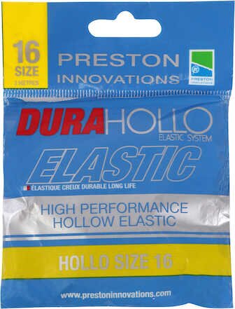 Preston DURA HOLLO ELASTIC - SIZE 16 - YELLOW (SÁRGA 2,6mm)