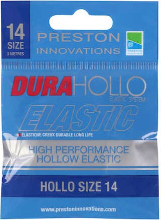Preston DURA HOLLO ELASTIC - SIZE 14 - PEARL BLUE (GYÖNGYKÉK 2,4mm)