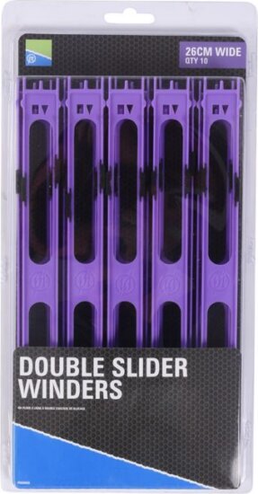 Preston DOUBLE SLIDER WINDERS 26cm WIDE PURPLE