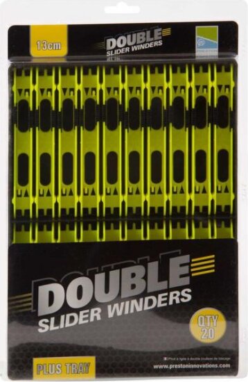 Preston DOUBLE SLIDER WINDERS 13cm YELLOW
