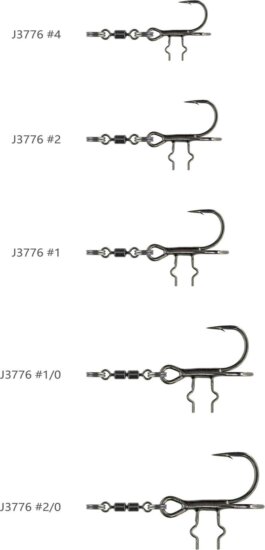 Savage Gear SPINNING T STINGER SGT 2/0 2 Darab segédhorog