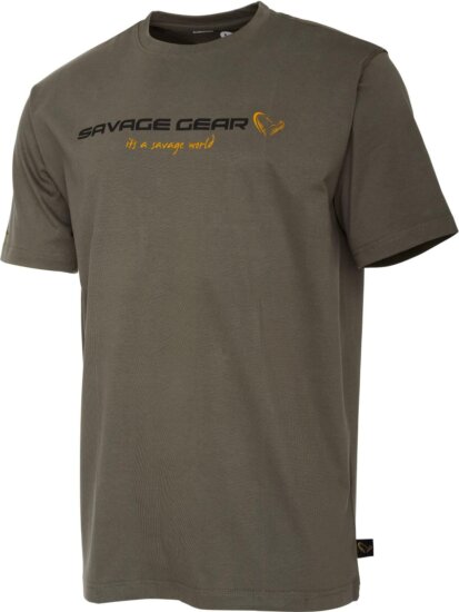 Savage Gear SG4 LOGO T-SHIRT XXL LODEN GREEN póló