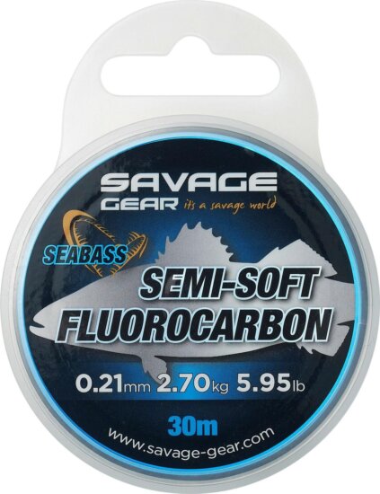 Savage Gear SEMISOFT FC SEABASS 30M 0.32MM 5.51K CLE fluorcarbon zsinór
