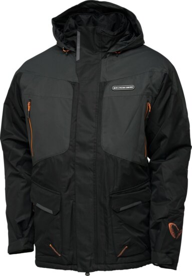 Savage Gear HEATLITE THERMO JACKET L BLACK INK/GREY thermokabát
