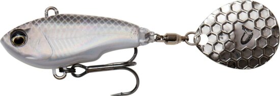 Savage Gear FAT TAIL SPIN 5.5CM 9G S WHITE SILVER műcsali