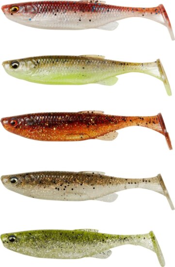 Savage Gear FAT MINNOW T-TAIL 13CM 20G CW MIX 5 Darab gumihal