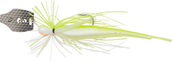 Savage Gear CRAZY SWIM JIG 12.5cm 20G SINKING Yellow White gumihal