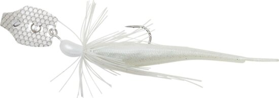Savage Gear CRAZY SWIM JIG 12.5cm 20G SINKING WHITE SILVER gumihal
