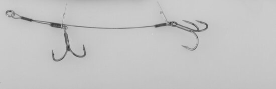 Savage Gear CARBON49 DBLE STINGER 2/0 13.5CM 23KG 2P gumihal szerelvény