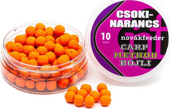 NovákFeeder Carp Method Bojli 10mm Csoki -Narancs