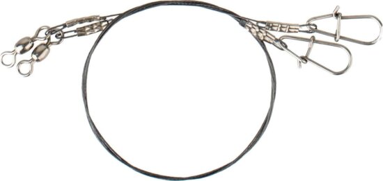 Savage Gear 1x7 TITANIUM SPIN TRACE 35CM 0.40MM 2 Darab harapásálló fém előke