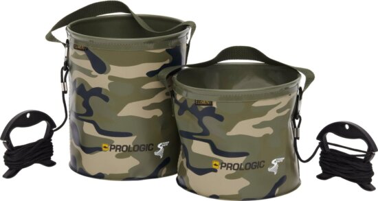 Prologic ELEMENT CAMO WATER BUCKET LARGE 8.6L horgász EVA vödör