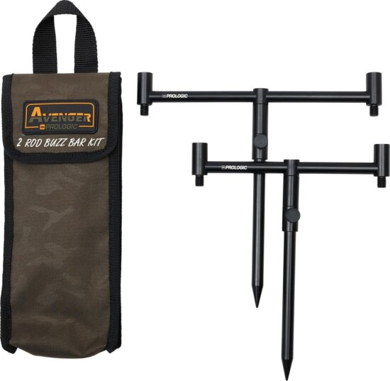 Prologic AVENGER BUZZ BAR KIT AND CARRYCASE 2 ROD buzzbar