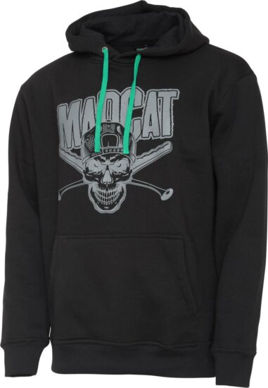 MADCAT SKULL HOODIE XXL BLACK kapucnis pulóver
