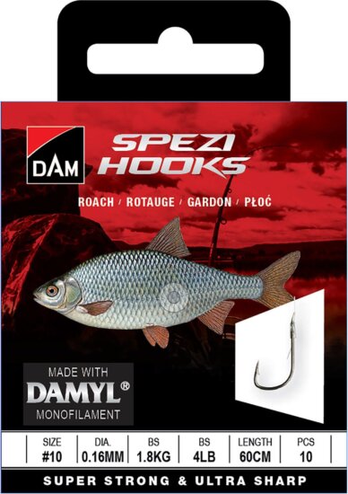 DAM SPEZI ROACH 18 0.10MM 0.9KG 60CM 10PCS