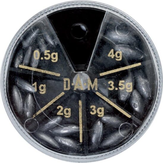 DAM LEAD ASSORTMENT OLIVE W.HOLE 80G