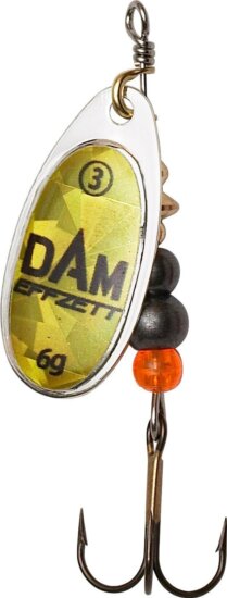 DAM FLUO SPINNER 1 3G SINKING GOLD PRISMA körforgó villantó