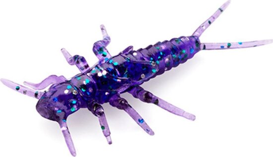 FISHUP Stonefly 0.75" (12pcs.), #060 - Dark Violet/Peacock & Silver