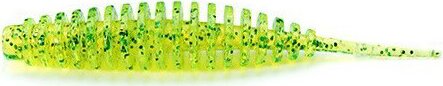 FISHUP Tanta 3" (6pcs.), #026 - Flo Chartreuse/Green gumiféreg