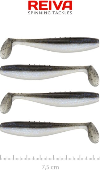 Reiva Flat Minnow shad 7,5cm 4db/cs (Magic Fish)
