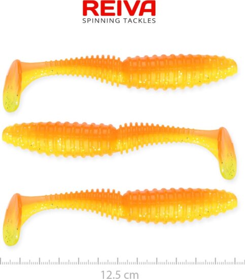 Reiva Zander Power Shad 12,5cm 3db/cs (Shiny Orange)