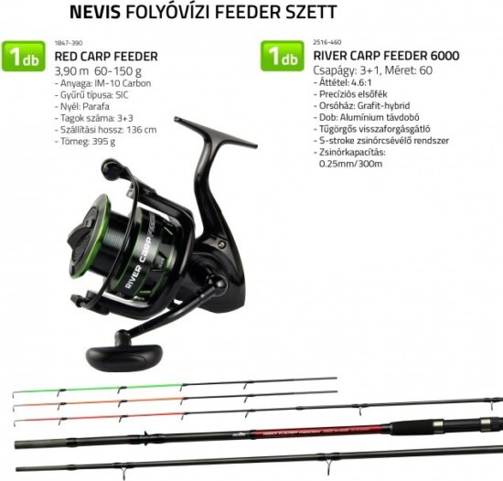 Nevis Folyóvízi feeder szett 1847-390+ 2516-460