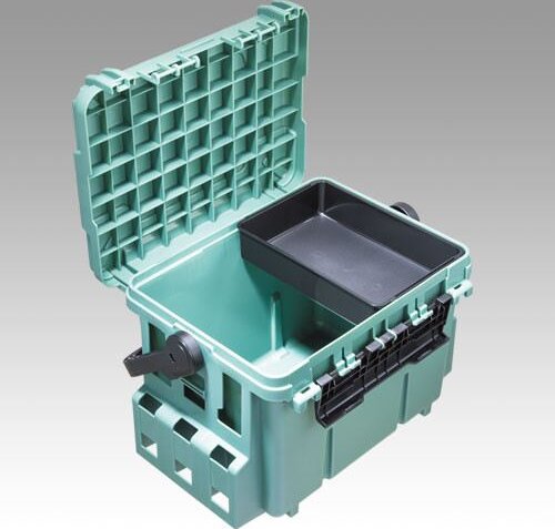 Meiho Bucket Mouth BM-7000 műanyag horgász láda Olive