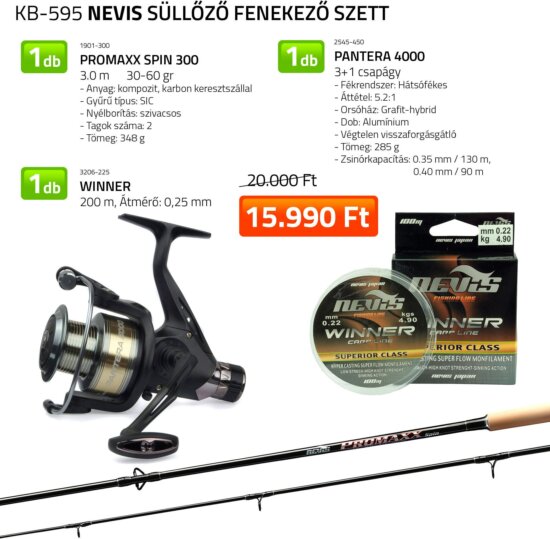 Nevis Süllőző fenekező szett 1901-300+ 2545-440+ 3206-225