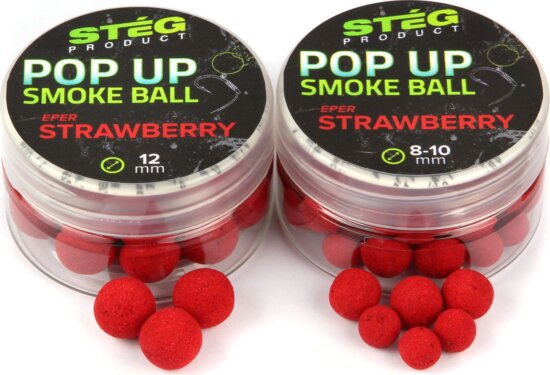 Stég Pop Up Smoke Ball 8-10mm 10g Strawberry