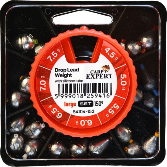 Carp Expert Large Betétes Cseppólom Készlet 4,5-7,5G Natur 150G