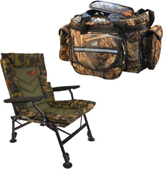 Carp Expert Comfort Camo Szék Carp Expert Camou 25*50Cm Válltáskával