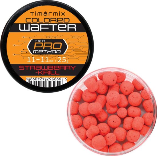 Timár Mix Colored Wafter 11-11 mm Strawberry-Krill 25 G