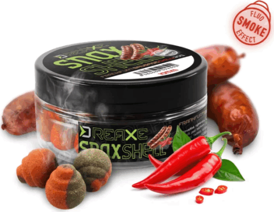 Delphin D SNAX SHELL csali 14mm/30g (Frankfurti virsli - Chili /wafters/oldódó)