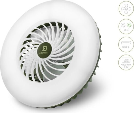 Delphin Ventix Ventilátor világítással 7W/4400mAh (4400 mAh)