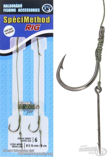 Haldorádó SpéciMethod Rig4 Braid 15mm / 6 barbed