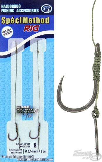 Haldorádó SpéciMethod Rig3 Braid 10mm / 8 barbed