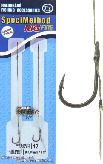 Haldorádó SpéciMethod Rig1 Braid 10mm / 12 barbed FINE