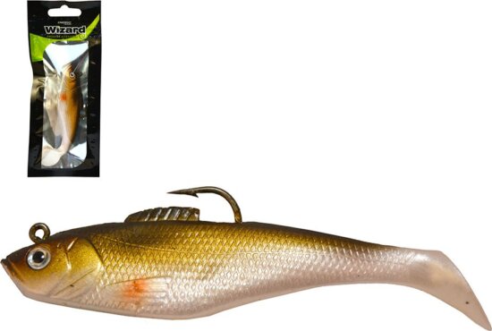 Wizard Swimbait Paddle Shad 3 Inch Realgold
