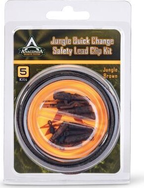 ANACONDA Jungle Gr. Quick Change Safety Lead Clip 5szett/barna