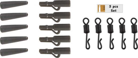 ANACONDA Quick Change Saftey Lead Clip Kit Army Green 5db