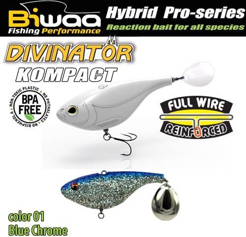 Biwaa Divinator Kompact 90 9cm 55g 01 Blue Chrome