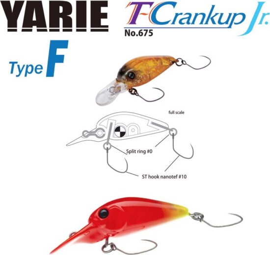 Yarie Jespa Yarie 675 T-Crankup Jr Type F 28mm 1.8g C23 Eliringo