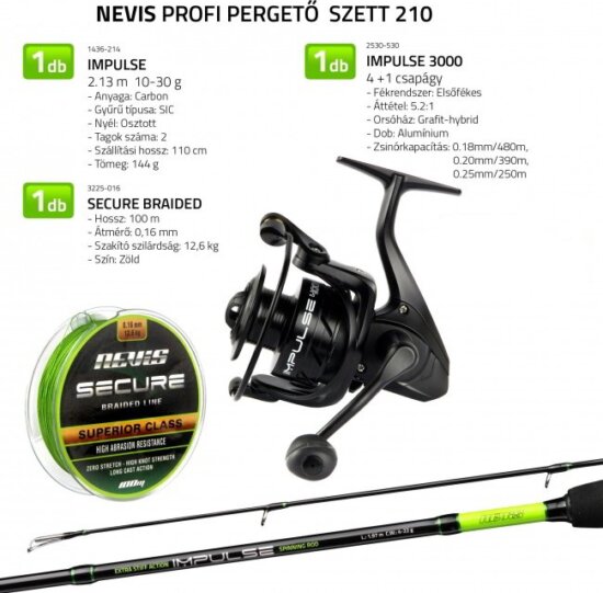Nevis Profi Pergető szett 210 1436-214+ 2530-530+ 3225-016