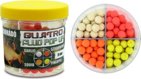 Haldorádó Quatro Fluo Pop Up Boilies 8mm