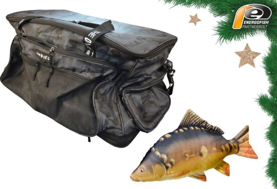 Karácsonyi The One Bojlis Szerelékes Táska Ajándék 64Cm-Es Pontypárnával