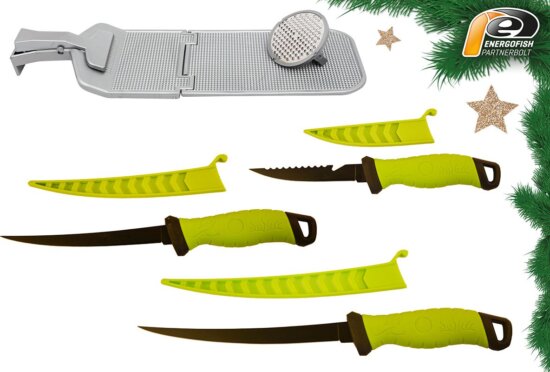 Karácsonyi Fluo All-In Kés Szett