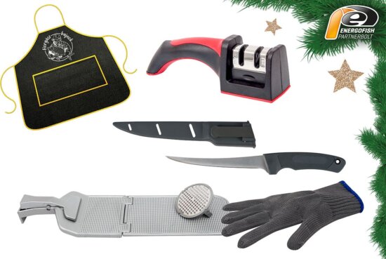 Karácsonyi Horgász Bajnok Haltisztító Szett