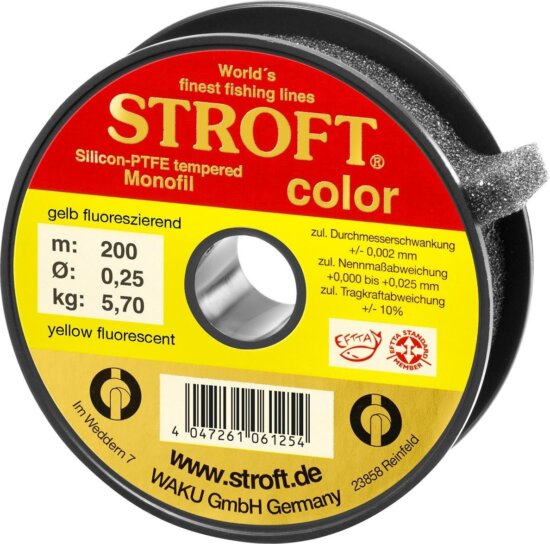 Stroft Color Yellow Fluorescent főzsinór 200m 0,25mm